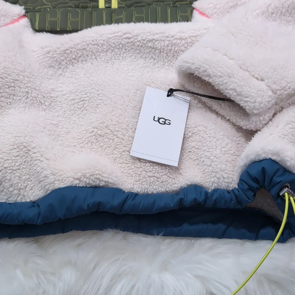 NWT UGG Iggy Sherpa Half Zip Pullover - Picture 7 of 16